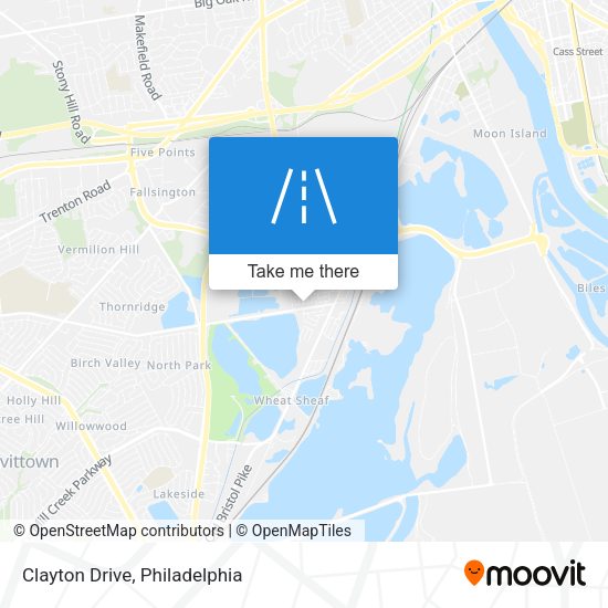 Clayton Drive map