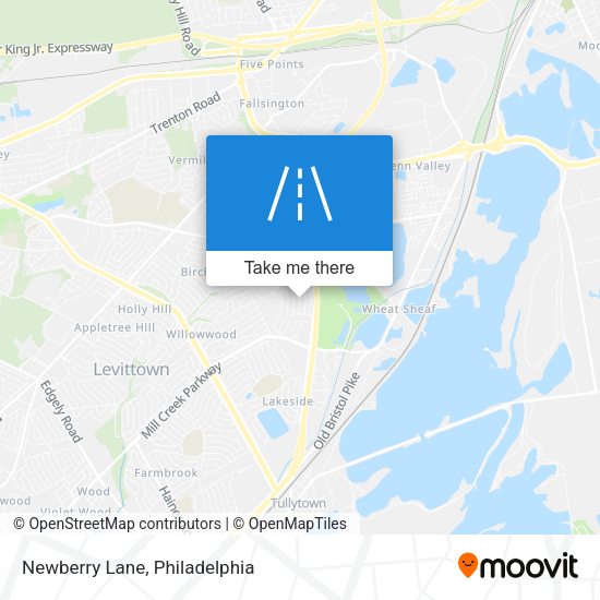 Mapa de Newberry Lane