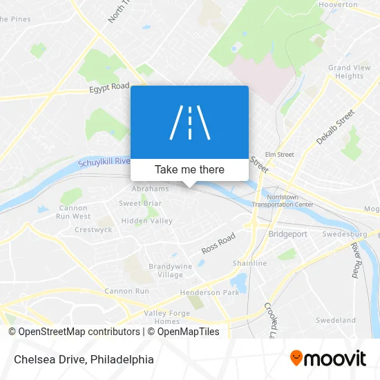 Chelsea Drive map