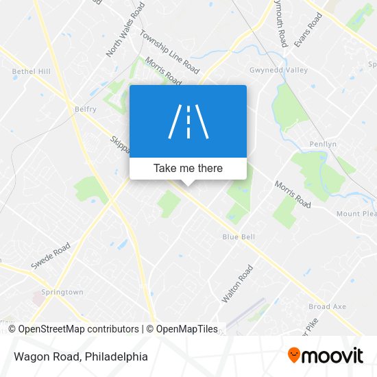 Mapa de Wagon Road