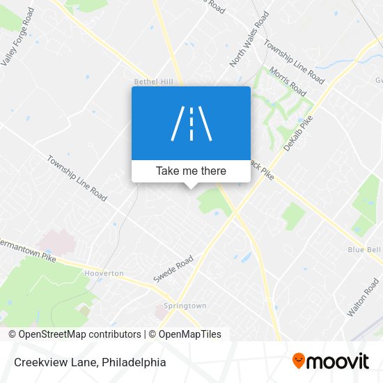 Creekview Lane map