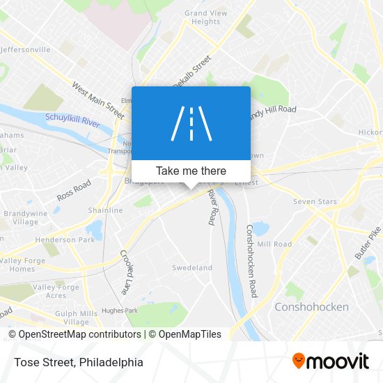 Mapa de Tose Street