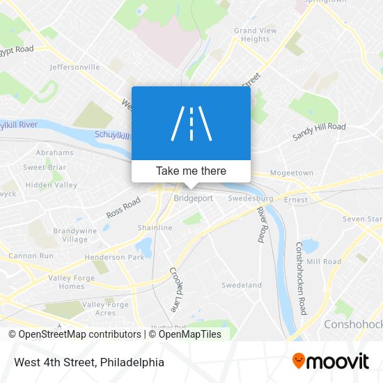 Mapa de West 4th Street