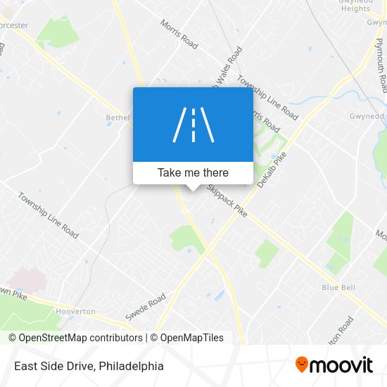 East Side Drive map