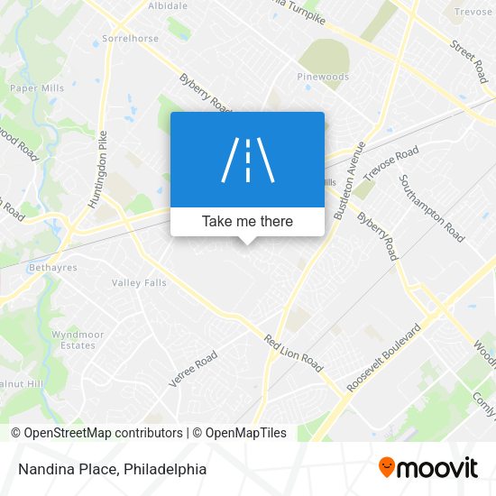 Mapa de Nandina Place
