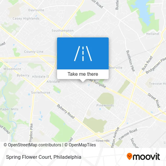 Spring Flower Court map