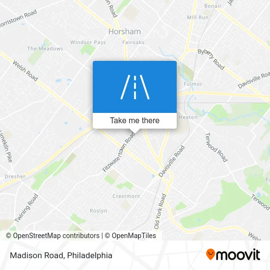 Madison Road map