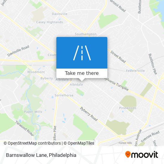 Barnswallow Lane map
