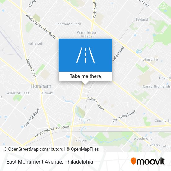 East Monument Avenue map