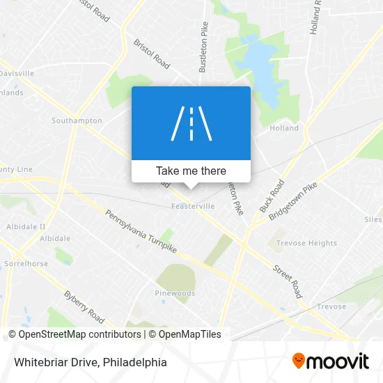 Whitebriar Drive map