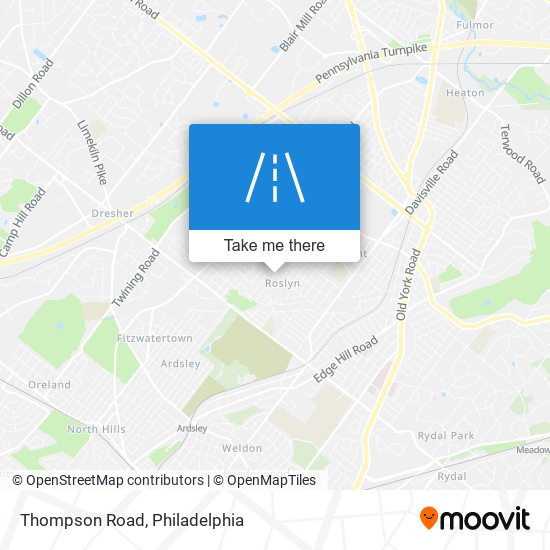 Mapa de Thompson Road