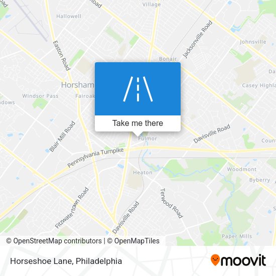 Mapa de Horseshoe Lane