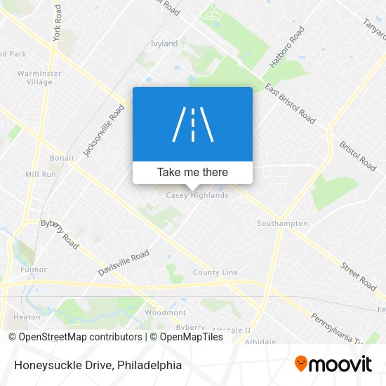 Mapa de Honeysuckle Drive
