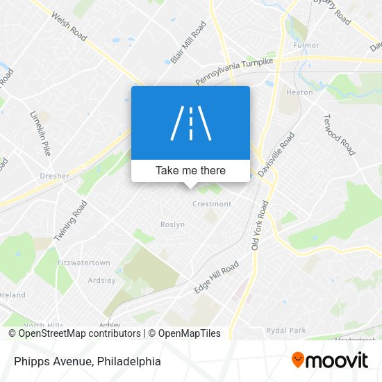 Phipps Avenue map