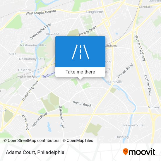 Mapa de Adams Court
