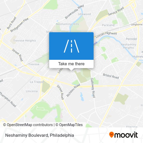 Mapa de Neshaminy Boulevard