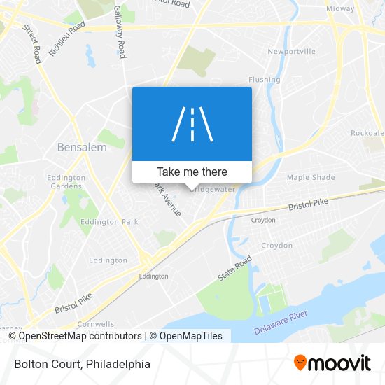 Mapa de Bolton Court