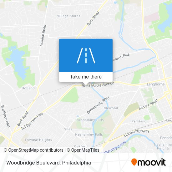 Woodbridge Boulevard map