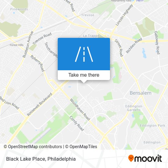 Black Lake Place map