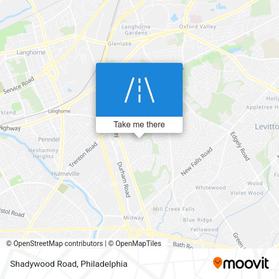 Shadywood Road map