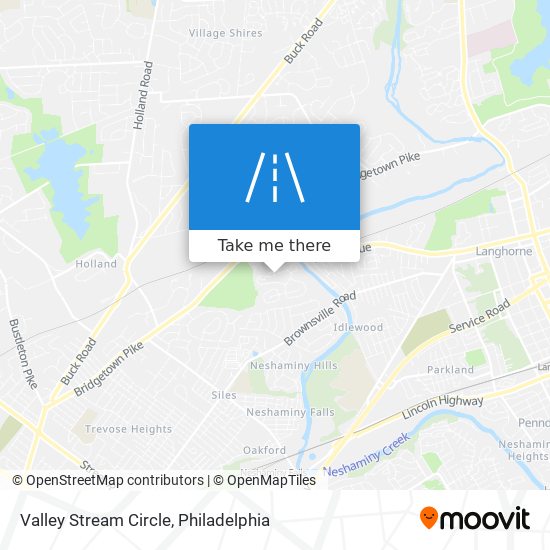 Valley Stream Circle map
