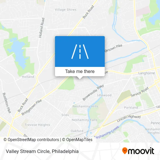 Valley Stream Circle map