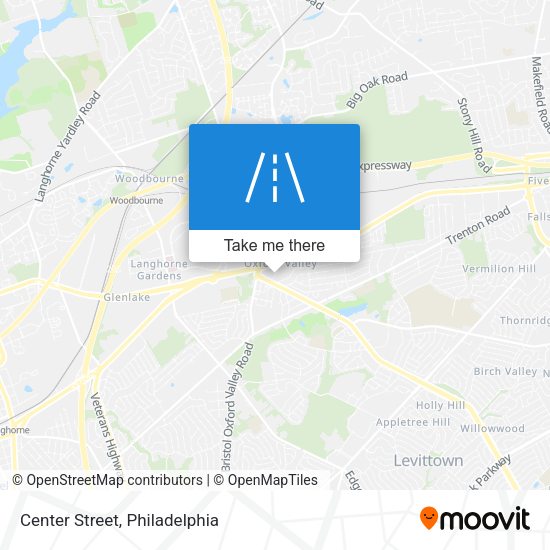 Center Street map