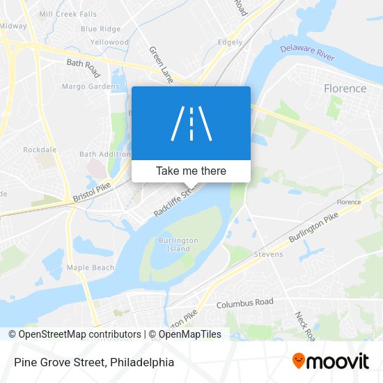 Pine Grove Street map