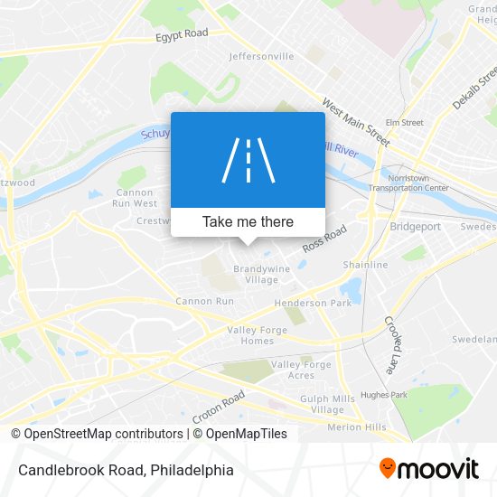 Candlebrook Road map