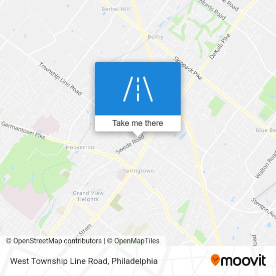 West Township Line Road map