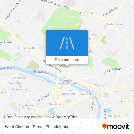 West Chestnut Street map