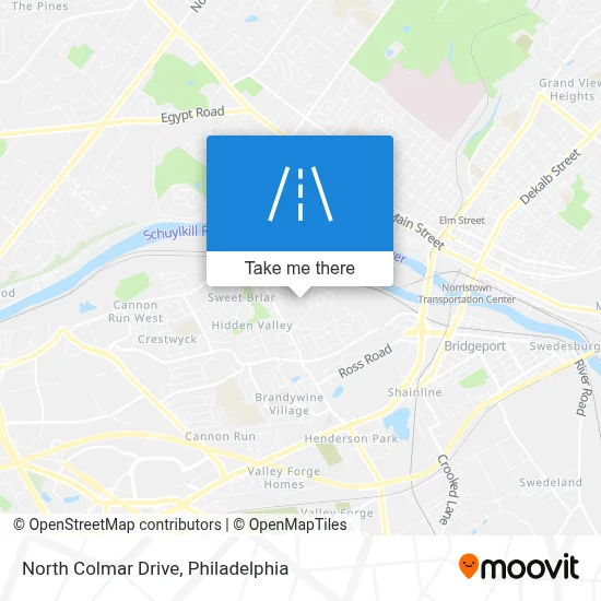 North Colmar Drive map