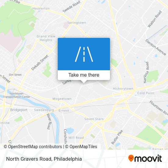 North Gravers Road map