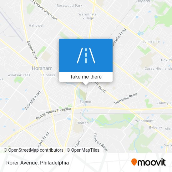 Mapa de Rorer Avenue