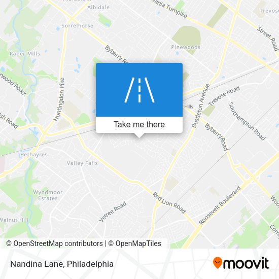 Mapa de Nandina Lane