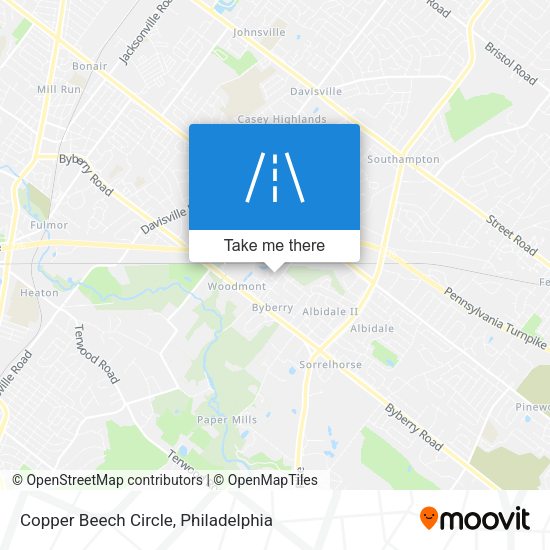 Copper Beech Circle map