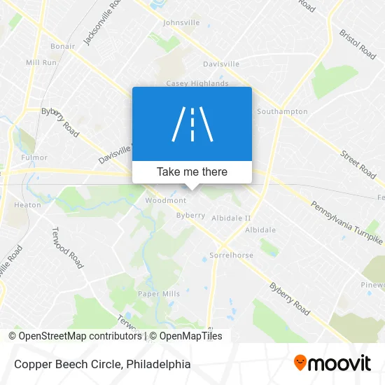 Copper Beech Circle map