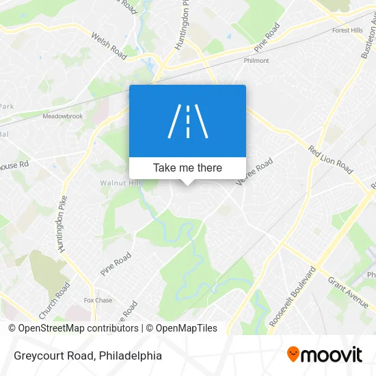 Greycourt Road map