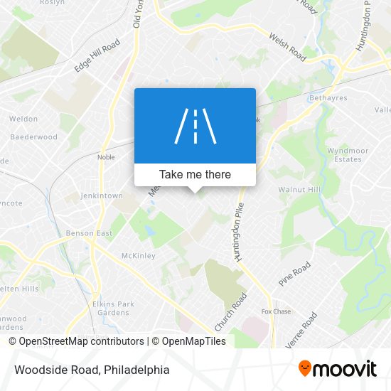 Woodside Road map