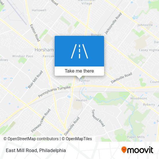 East Mill Road map