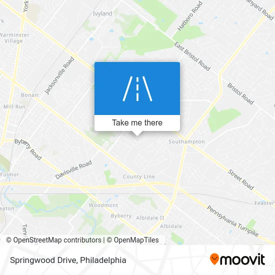 Springwood Drive map