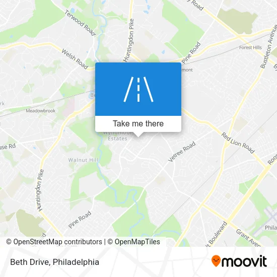 Beth Drive map