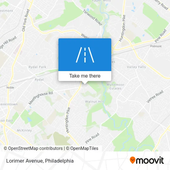 Lorimer Avenue map