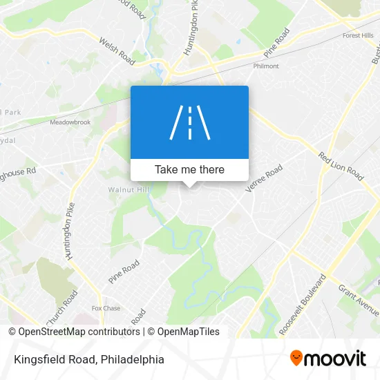 Kingsfield Road map