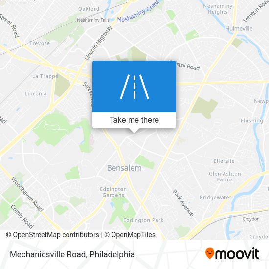 Mechanicsville Road map