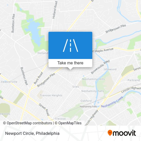 Mapa de Newport Circle