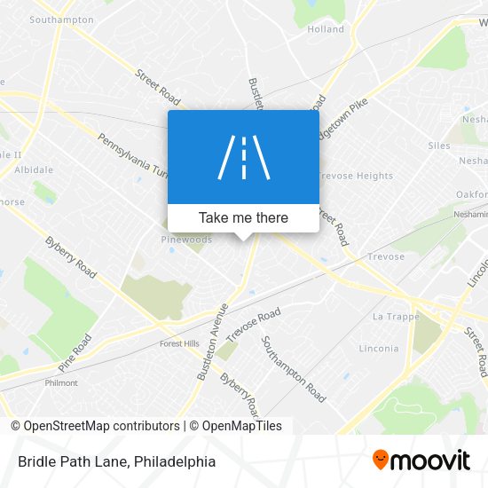 Bridle Path Lane map