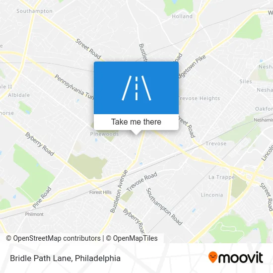 Bridle Path Lane map