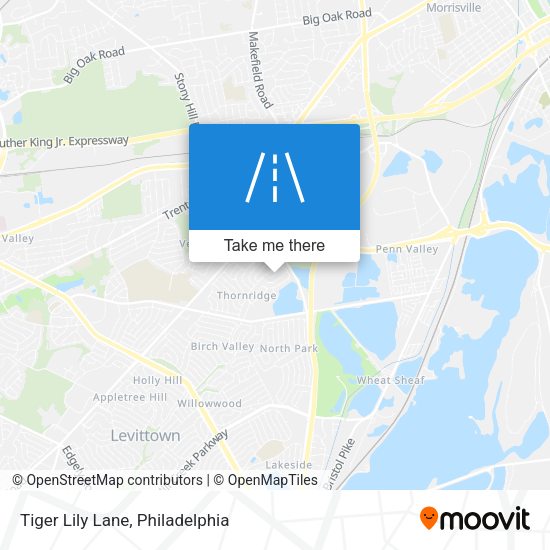 Tiger Lily Lane map