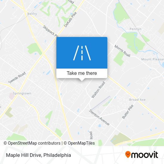 Maple Hill Drive map